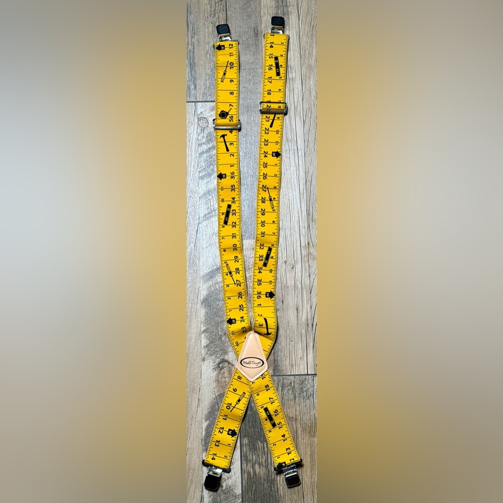 MeloTough Suspenders Heavy Duty Strong Clips Adjustable Elastic Braces